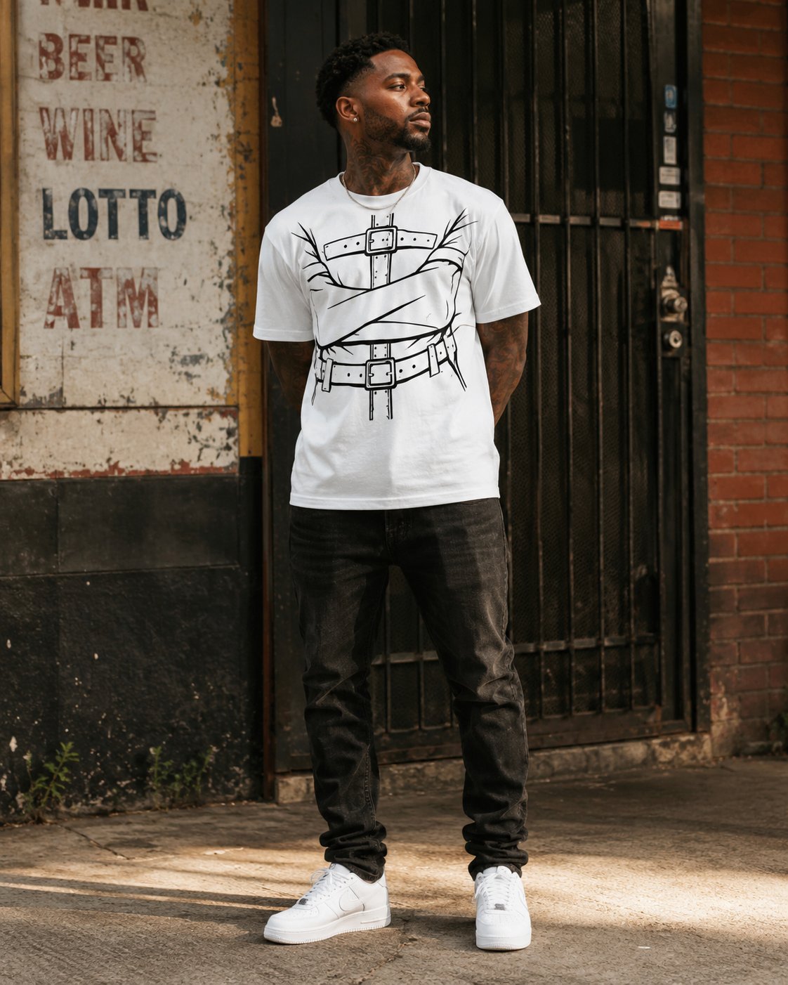 Straitjacket Tee — Louisiana graphic tee from Second Line Clothing